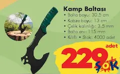 KAMP BALTASI indirimli fiyat KAMP BALTASI fiyat ve kampanya bilgisi